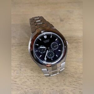 Men’s Casio Edifice Watch Black Dial EF304 Japan Movement EUC Needs Battery